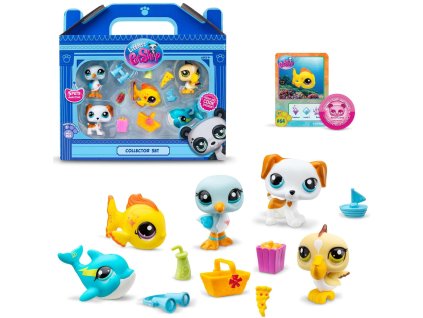 Sada Littlest Pet Shop Plážoví přátelé figurky + příslušenství