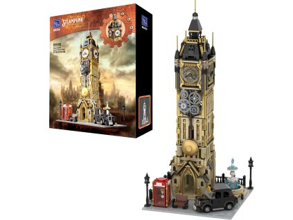 Stavebnice Pantasy Steampunk Hodinová věž Big Ben 2424 dílků