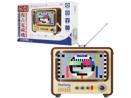 Stavebnice Pantasy Retro Televizor 1960s 986 dílků