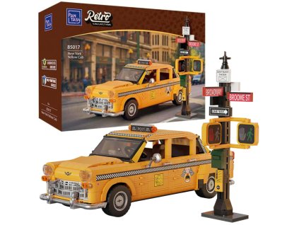 Stavebnice Pantasy Vozidlo Taxi Auto Yellow Cab 36,5 cm 1601 dílků