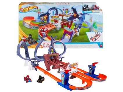Hot Wheels RacerVerse Marvel Pavoučí dráha Spider-Man HPL34
