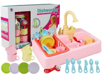 Dětský dřez – tekoucí voda, myčka, doplňky