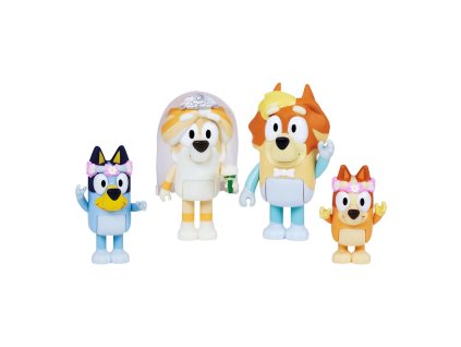Bluey Sada figurek 4-pack Strýčkova svatba 175903