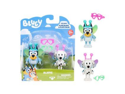 Sada figurek Bluey a Chloe jako mimozemšťané (2 ks)