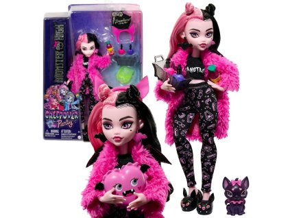 Panenka Monster High Pyžamová Párty Draculaura HKY66