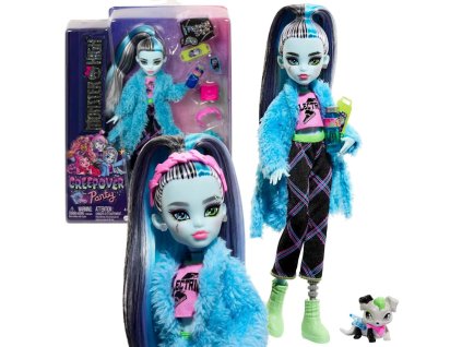 Panenka Monster High Pyžamová Párty Frankie HKY68