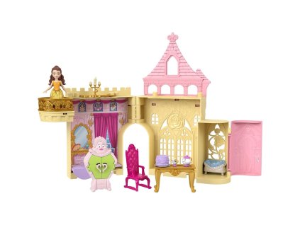 Disney Princezny Palác Belly + malá panenka Bella + doplňky HPL52