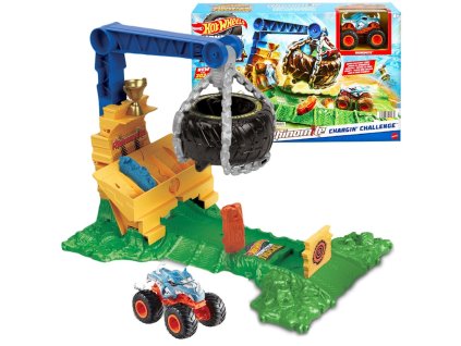 Hot Wheels Monster Truck Arena Smashers s jeřábem HTP18