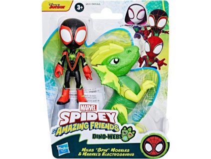 Hasbro Spidey a jeho úžasní kamarádi Sada figurek Miles Morales a Marvelův Elektrosaurus F9478