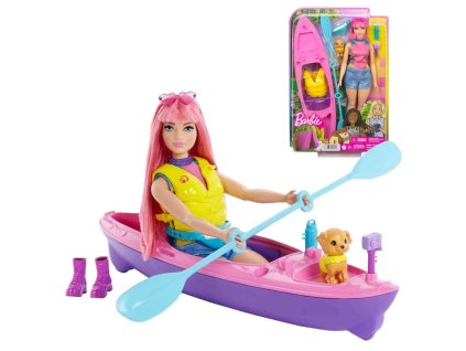Barbie It Takes Two Panenka Daisy s kajakem na kempování HDF75