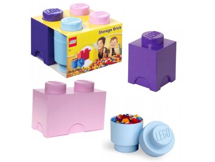 Lego Sada 3 boxů ve tvaru kostiček 4014