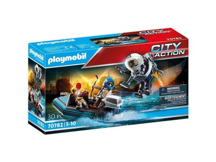 Playmobil City Action Policejní Raketový Batoh – Zatčení 70782