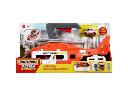Matchbox Skutečná dobrodružství Záchranný vrtulník HXM74