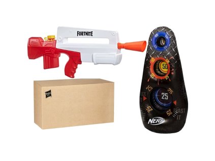Nerf Super Soaker Fortnite Burst AR F0453 + Nafukovací Terč Cíl 1,2 m
