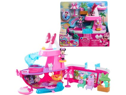 Myška Minnie Disney Junior Loď Bowdazzling Yacht Playset 14 dílů