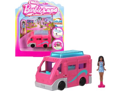 Barbie Mini BarbieLand Mini DreamCamper s bazénem Obytné auto + figurka