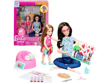 Sada Barbie Arteterapie 2 panenky + doplňky kariéra Arteterapeutka