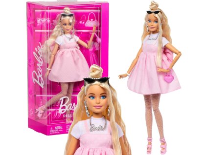 Barbie Sběratelská Panenka Deluxe Style Blondýnka v Růžových Šatech Barbiecore