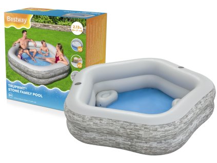 Inflatable Garden Pool 213x 206x 53 cm Bestway 54423