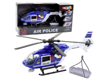 Policejní vrtulník Hák Nosítka Světla Zvuky 1:14