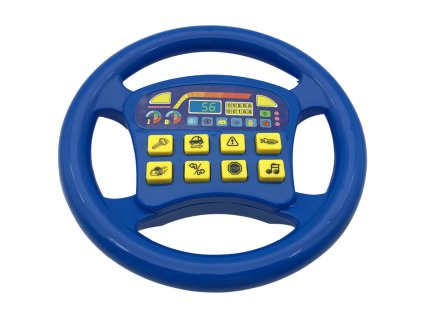Interaktivní volant do auta Zvuky Modrý