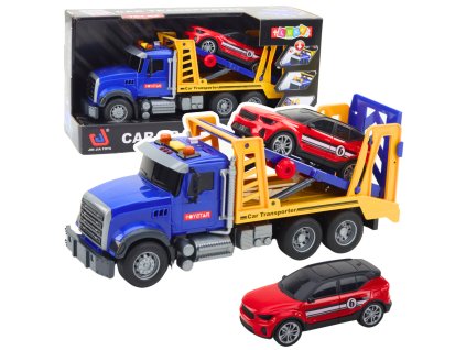 Sada nákladní auto s odtahovkou a autem světla zvuky