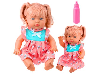 Panenka s barevnými šaty, poníkem, lahvičkou, zvuk