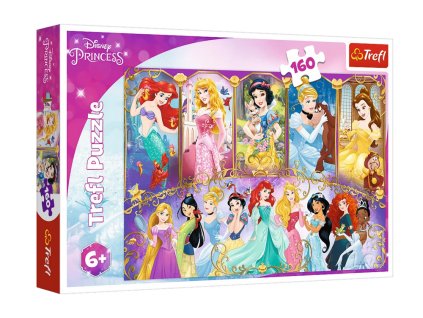 Puzzle 160 dílků - Portréty princezen Trefl 15407