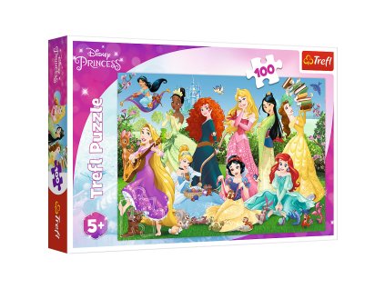 Puzzle okouzlující princezny 100 dílků