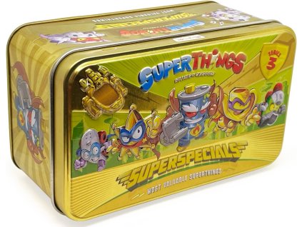 SuperThings Super Special Gold Tin – exkluzivní sada série 3 ve zlaté plechovce