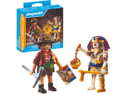 Playmobil Duo Pack – hledač pokladů a mumie, 10 dílů