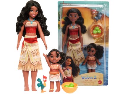 Sada panenek Vaiana – dvě sestry: Vaiana a Simea + doplňky