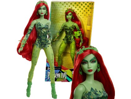 Sbírková panenka Barbie Signature – Poison Ivy z Batmana, 30 cm + doplňky