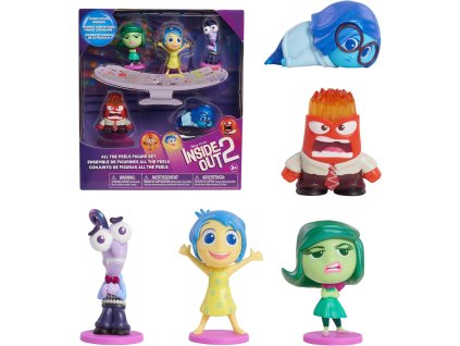 V hlavě 2 (Inside Out 2) – sada 5 figurek All The Feels: Radost, Smutek, Hněv, Strach, Nechuť