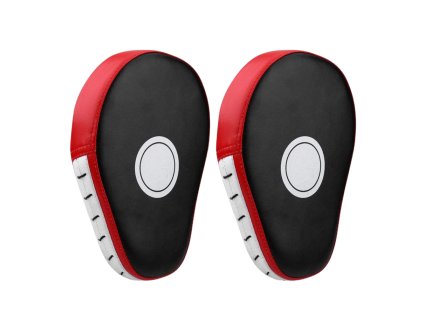 Tréninkový štít rukavice na kickbox trenérská ruka červená