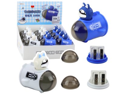 Ořezávátko na silné a tenké pastelky raketa mimozemšťan