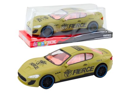 Sportovní závodní auto zadní pohon písek khaki