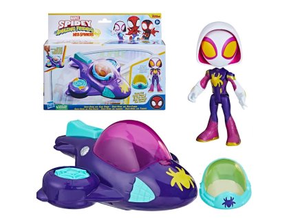 Spidey a Super Kamarádi Webspiner Ghost Spider & Glide Spinner F7254