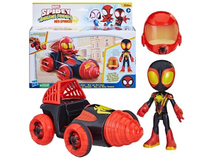 Spidey a Super Kamarádi Webspinners Miles Morales & Drill Spinner F7253