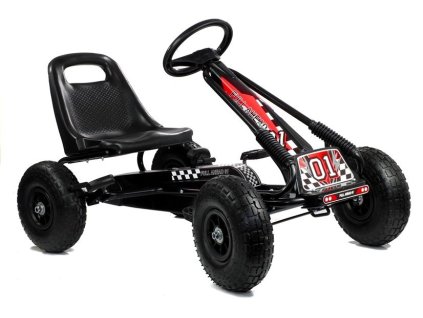 A-15 Go-Cart Černá pumpovaná kola