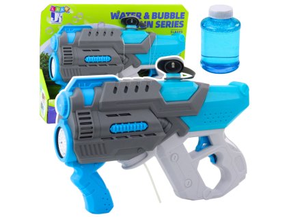 Elektrická Vodní Pistole Mýdlové Bubliny 2v1 Šedá Modrá