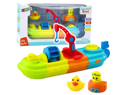 Hračka Do Vany Loďka Barevná Jeřáb Háček Kachna Želva