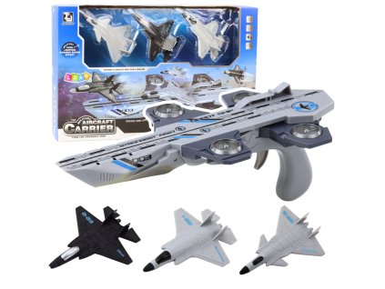 Střílecí Pistole Letadla Bojovníci Sada 3v1 Světla Zvuky