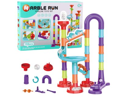 Dráha Pro Kuličky Skluzavky Barevná Konstrukce