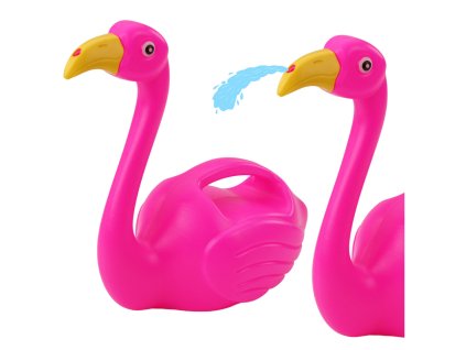 Malá Plastová Konvička Pro Děti Plameňák Růžová