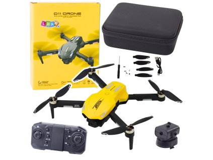 D11 Dron Dálkové Ovládání HD Kamera WIFI Gesta Dálkové Ovládání Žlutý