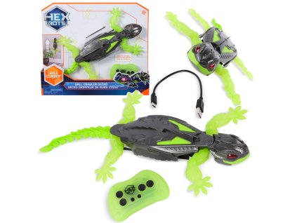 Figurka Gekon Hex Bots Dálkově ovládaný robotický gekon šplhající po stěnách