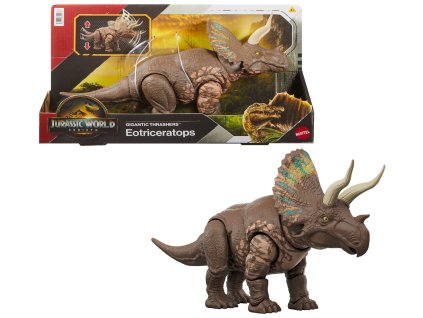Figurka Dinosaurus Eotriceratops Jurassic World Rebirth Gigantic Thrashers 32 cm