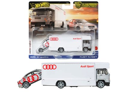 Hot Wheels Premium Team Transport Audi S4 Quattro & Fleet Flyer JBM30