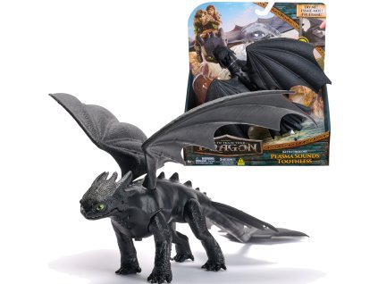 Jak vycvičit draka interaktivní figurka Bezzubka Toothless se zvukem 30 cm